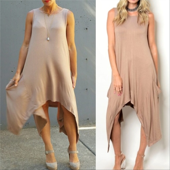 TOP TUNIC BOHO TAUPE DRESS Tunic top - Picture 2 of 4